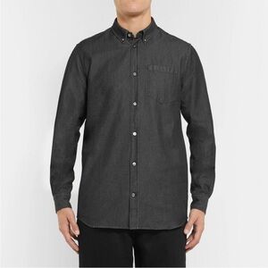 Norse Projects Anton Denim Button Down Shirt Black